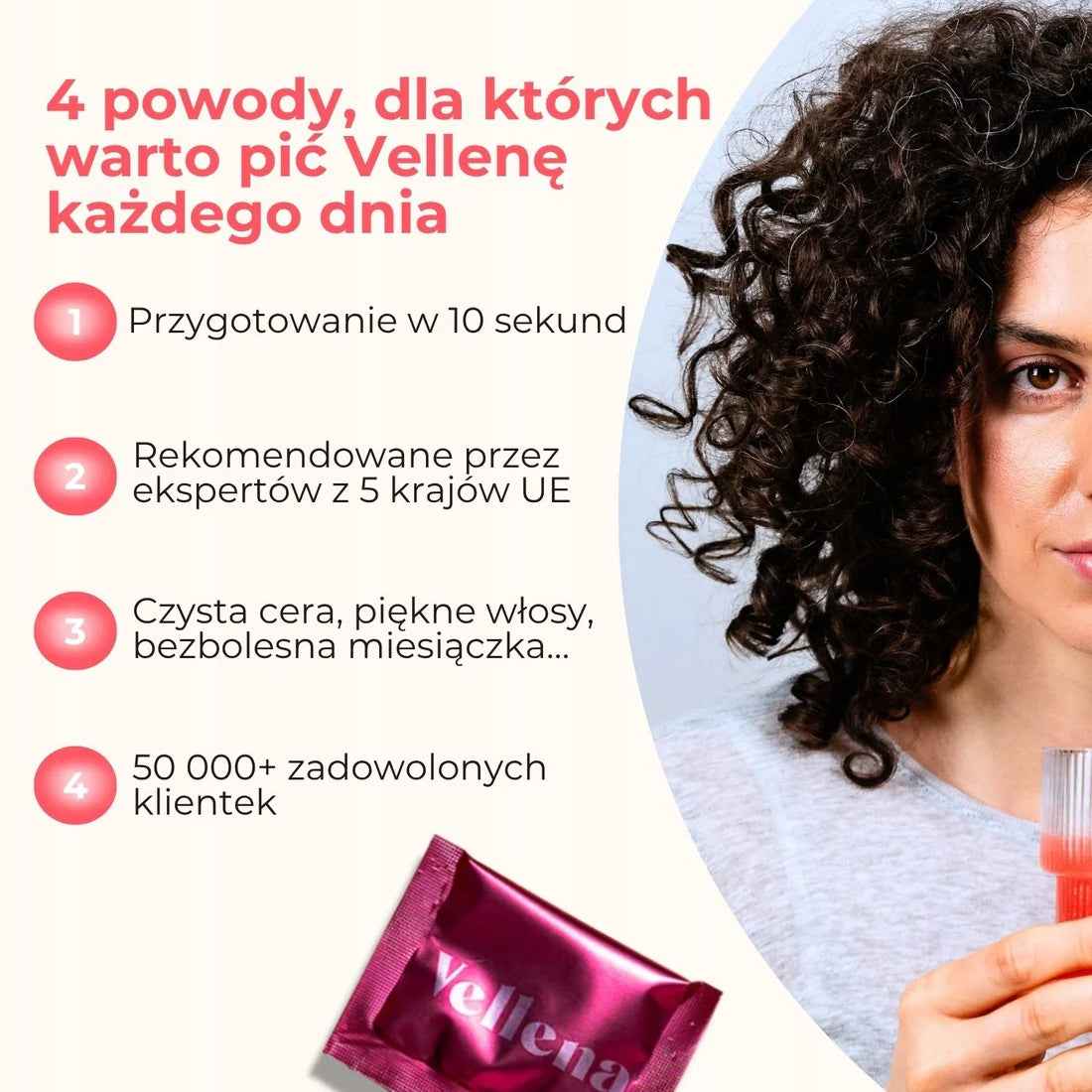 Vellena Napój Malinowy 30 saszetek