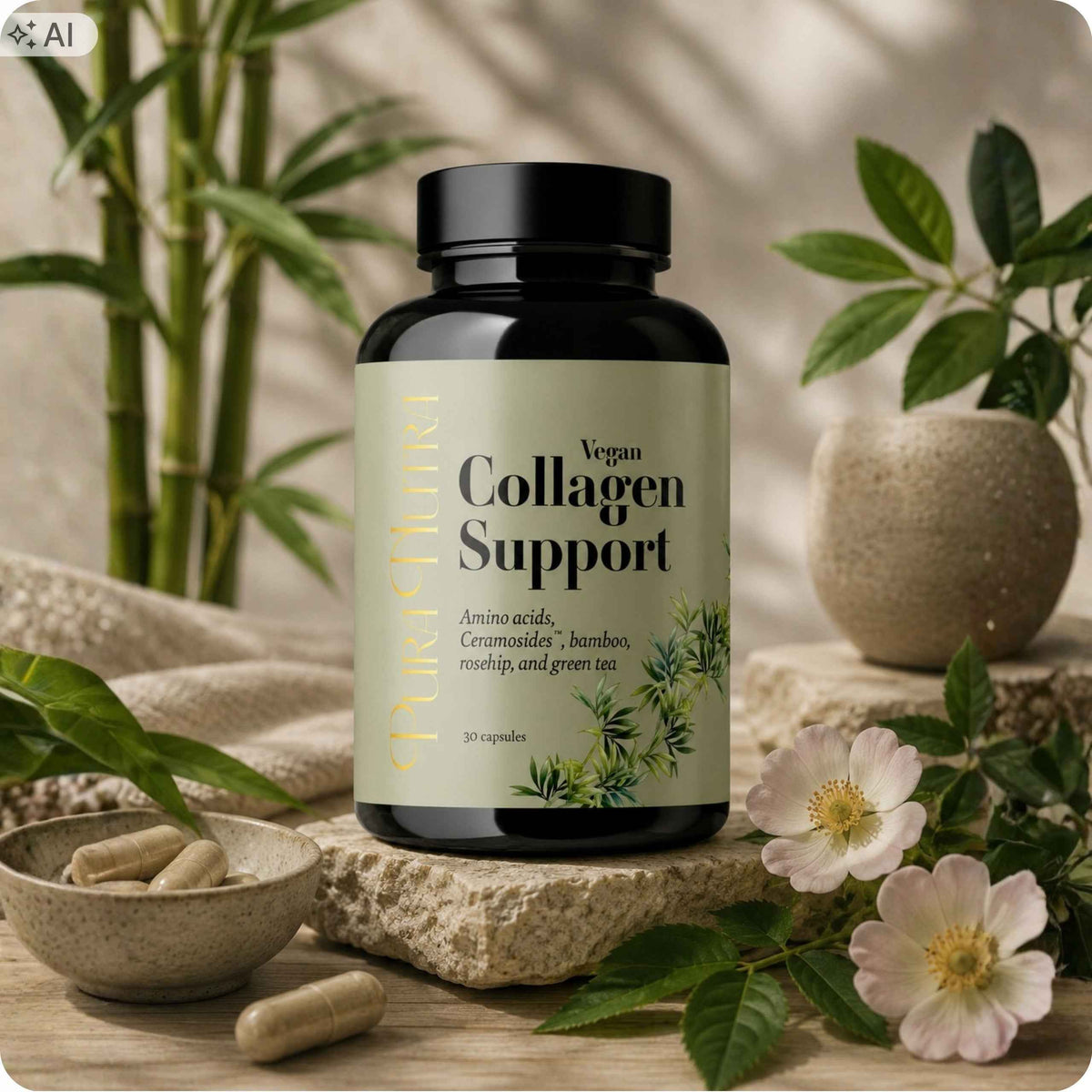 Pura Nutra Vegan Collagen Support 30 kapsułek
