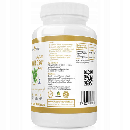 Gurmar GS4 Alto Pharma 90 kaps – wsparcie poziomu cukru i metabolizmu