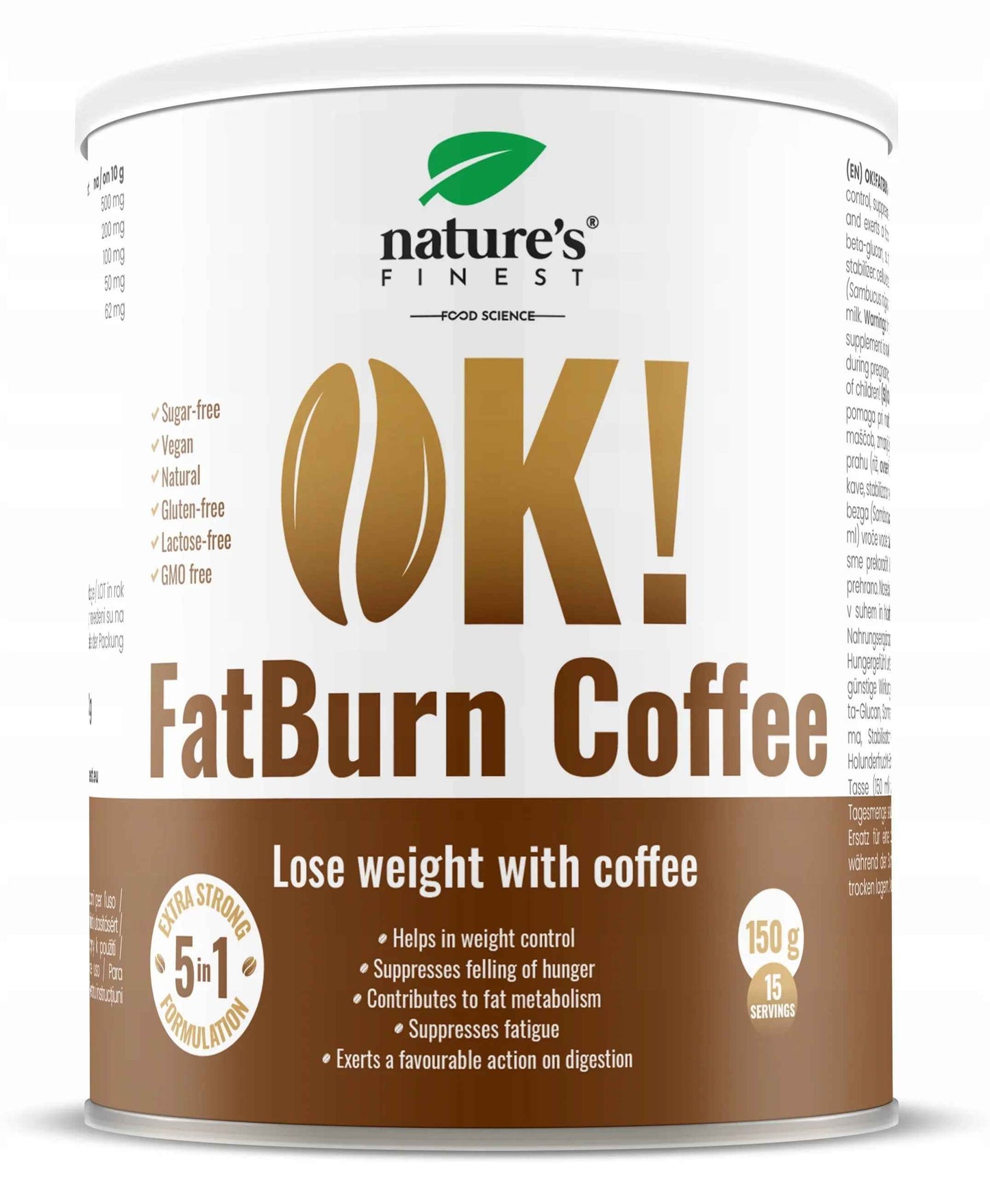 Nature's Finest OK FATBURN Kawa COFFE 150g