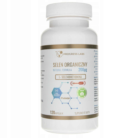 Selen Organiczny Progress Labs 120 kaps – wsparcie odporności i włosów