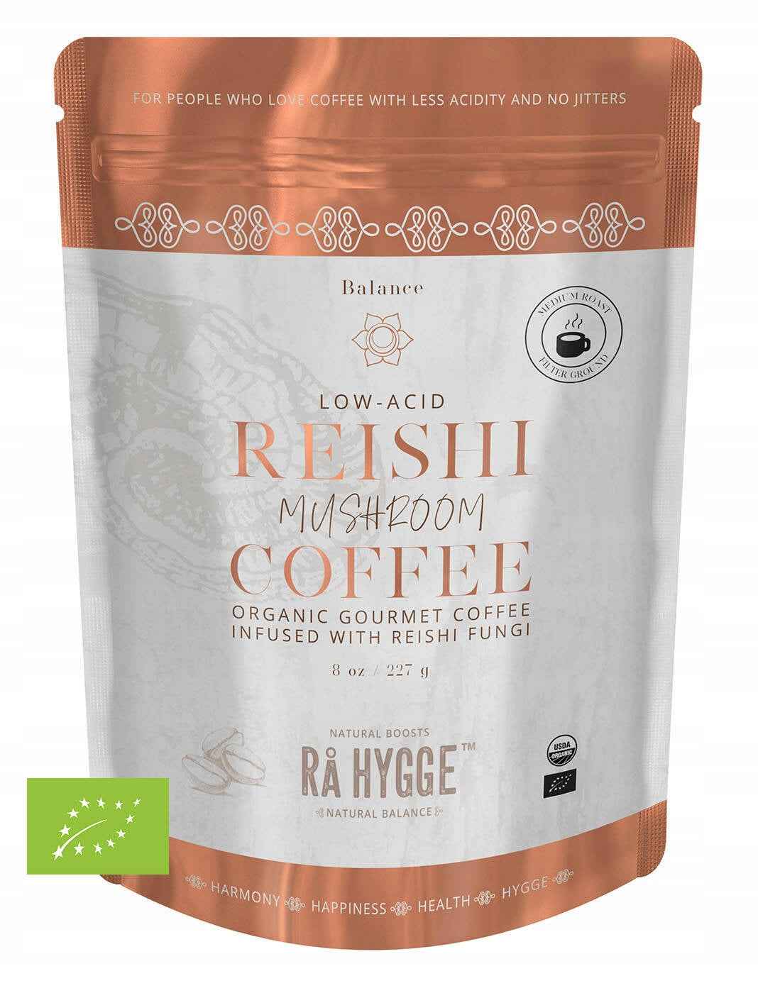 Ra Hygge Kawa Reishi mielona 227g