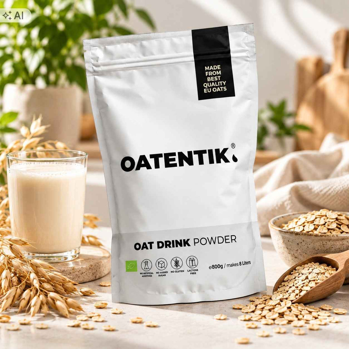 OATENTIK Ekologiczny napój owsiany w proszku 800 g