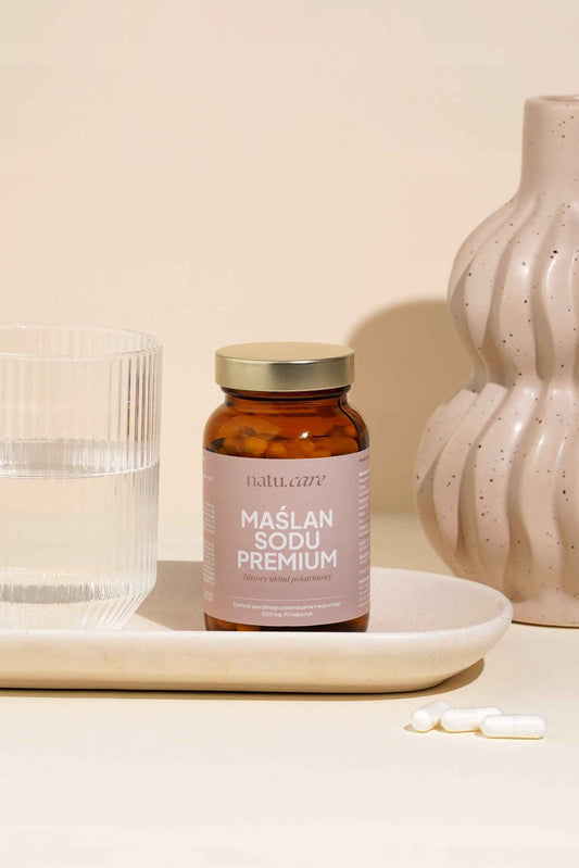 Maślan Sodu Natu Care 1200 mg 90 kaps – wsparcie jelit i mikrobioty