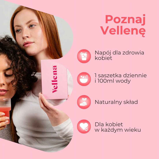 Vellena Napój Malinowy 30 saszetek