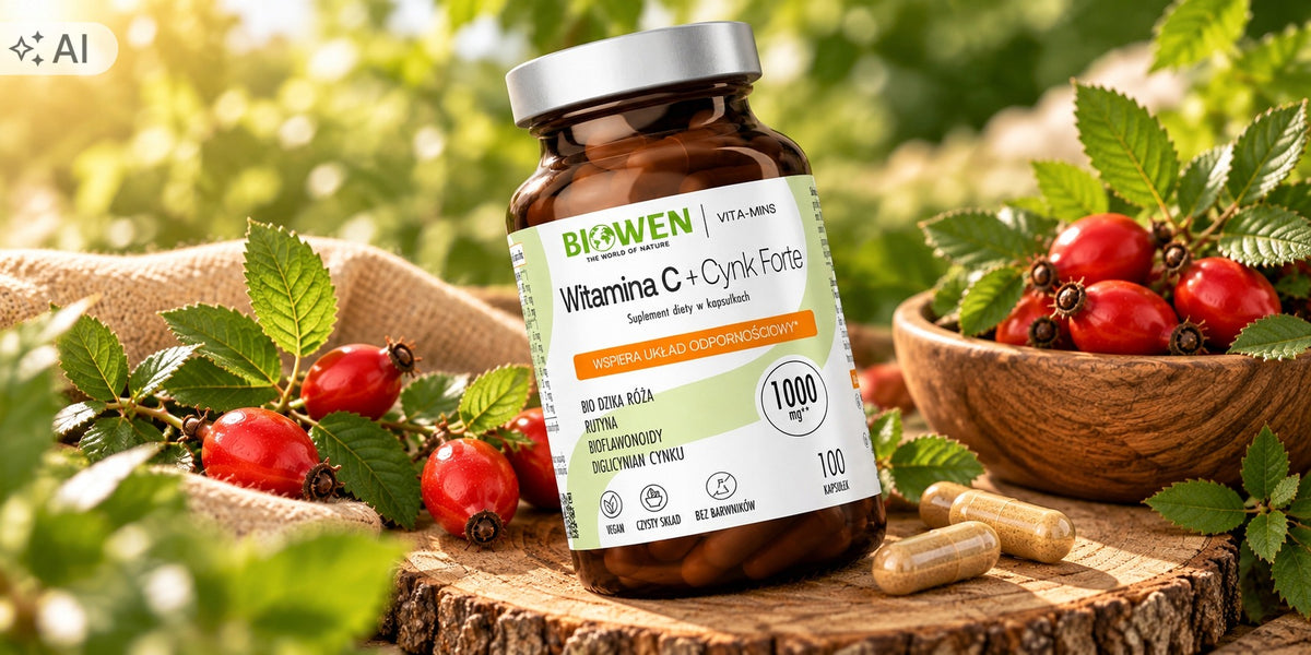 Biowen Witamina C + Cynk Forte 100 kapsułek