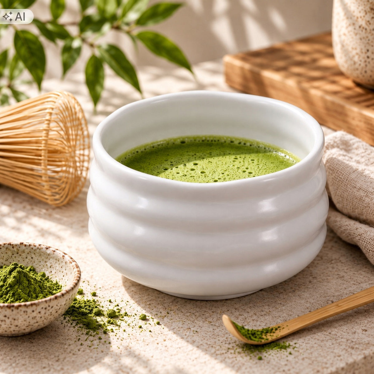 Miseczka do matchy matchwan biała Yuki 500 ml