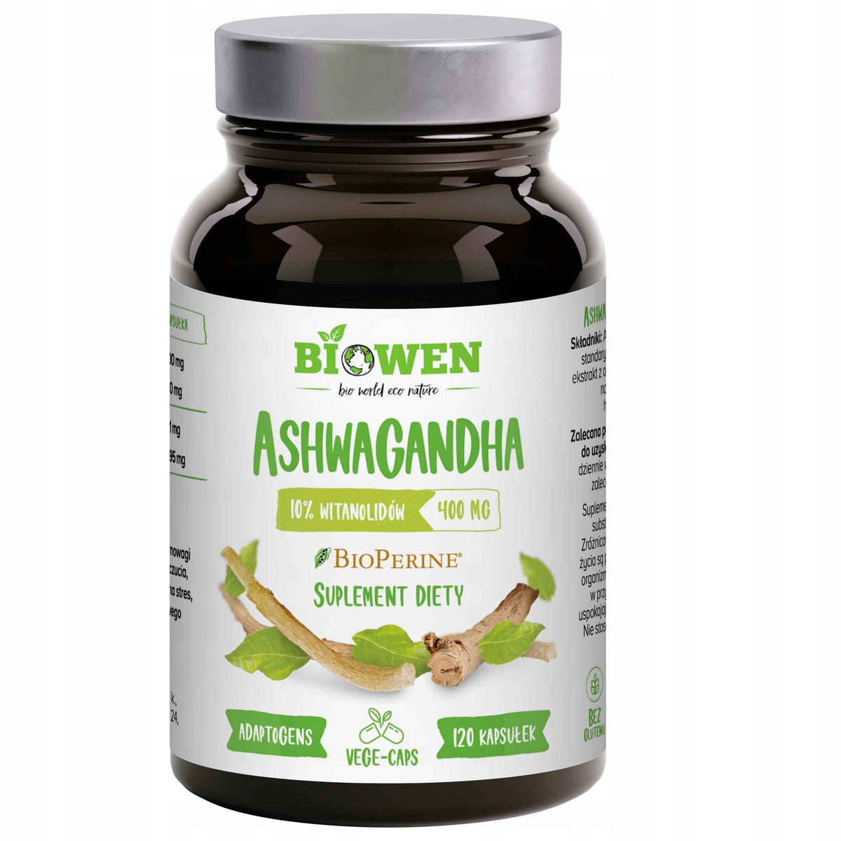 Biowen Ashwagandha 400mg 120 kapsułek