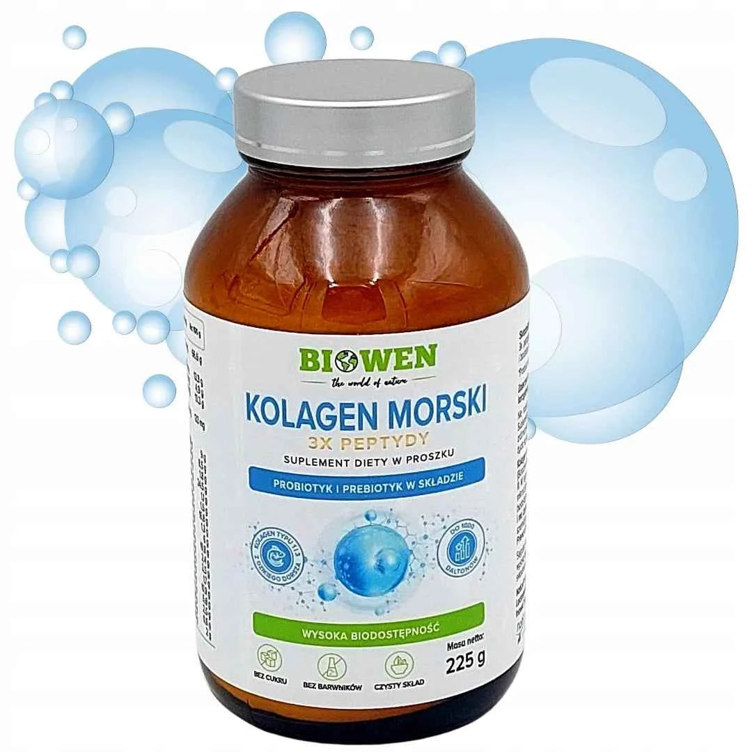 Biowen Kolagen Morski 3 X Peptydy 225g