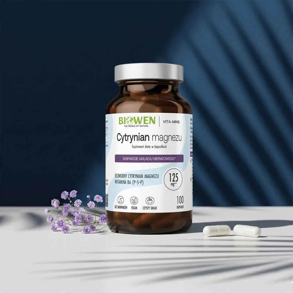 Biowen Cytrynian magnezu z B6 100 kaps.