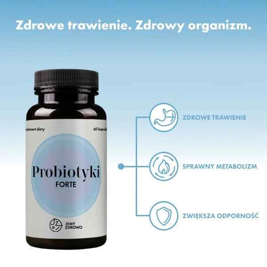 Probiotyki FORTE Jemy Zdrowo 60 kapsułek – Wsparcie jelit