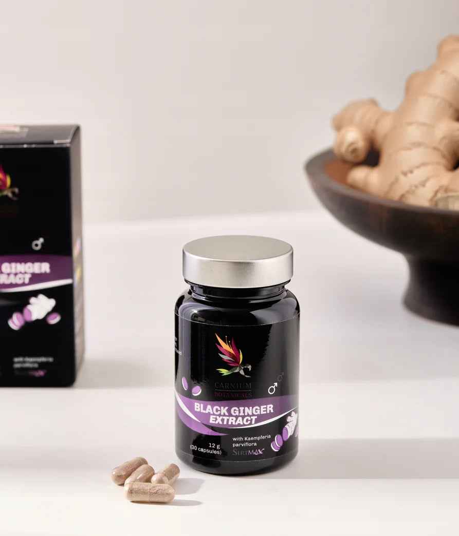 Carnium Botanicals Black Ginger Ekstrakt z Czarnego Imbiru 30 kapsułek