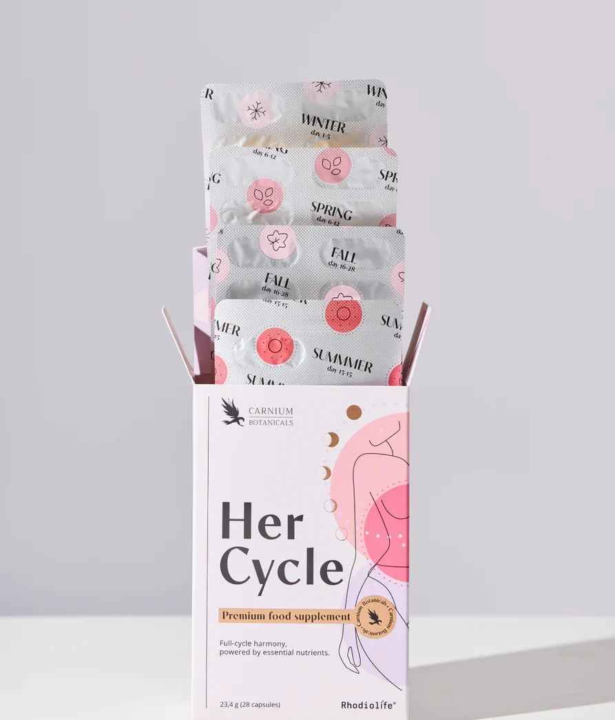 Her Cycle Carnium Botanicals 28 kapsułek – wsparcie cyklu kobiety