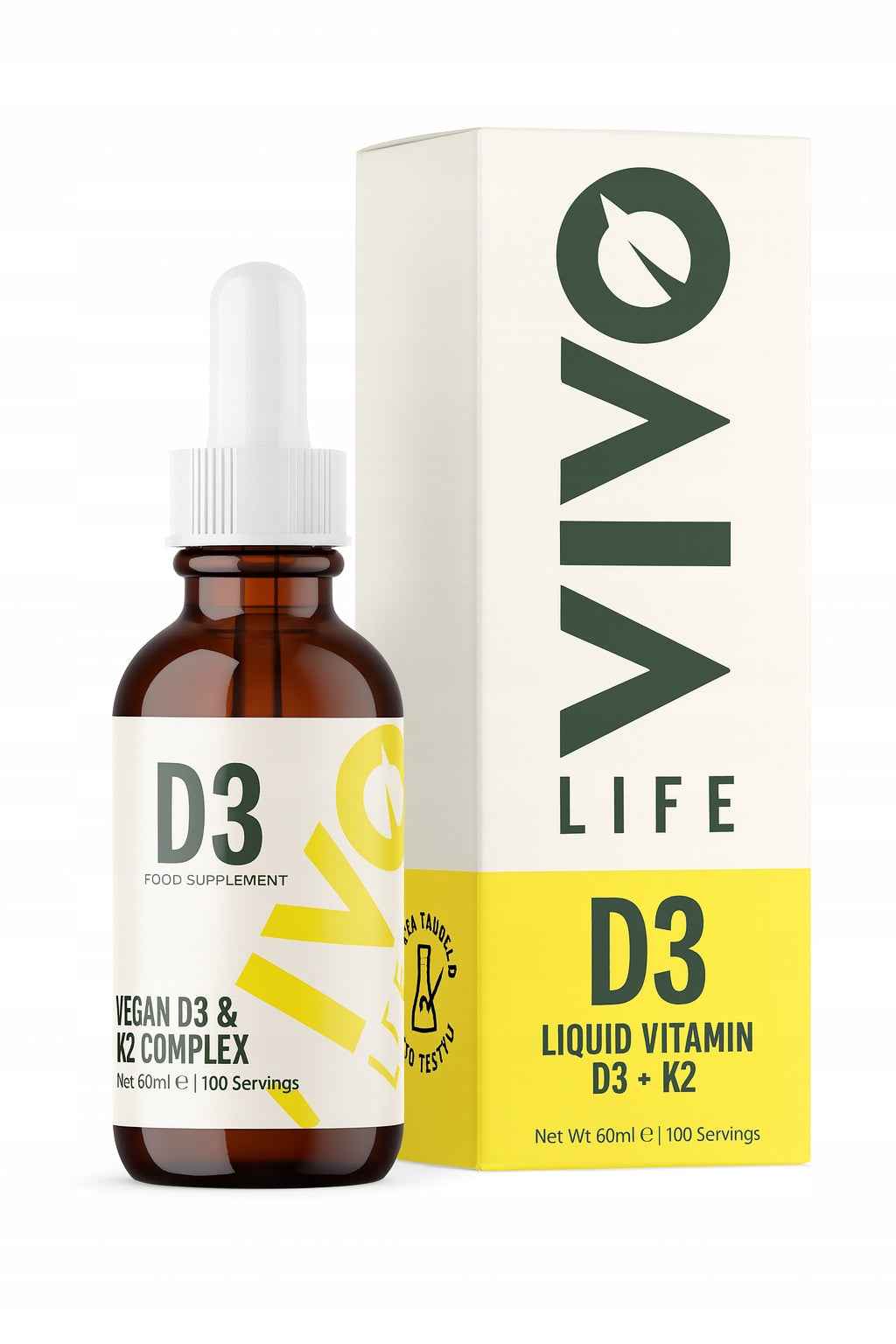 Witamina D3 Vivo Life 60 ml – wsparcie kości, odporności i energii