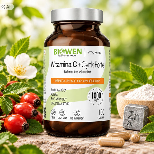 Biowen Witamina C + Cynk Forte 100 kapsułek
