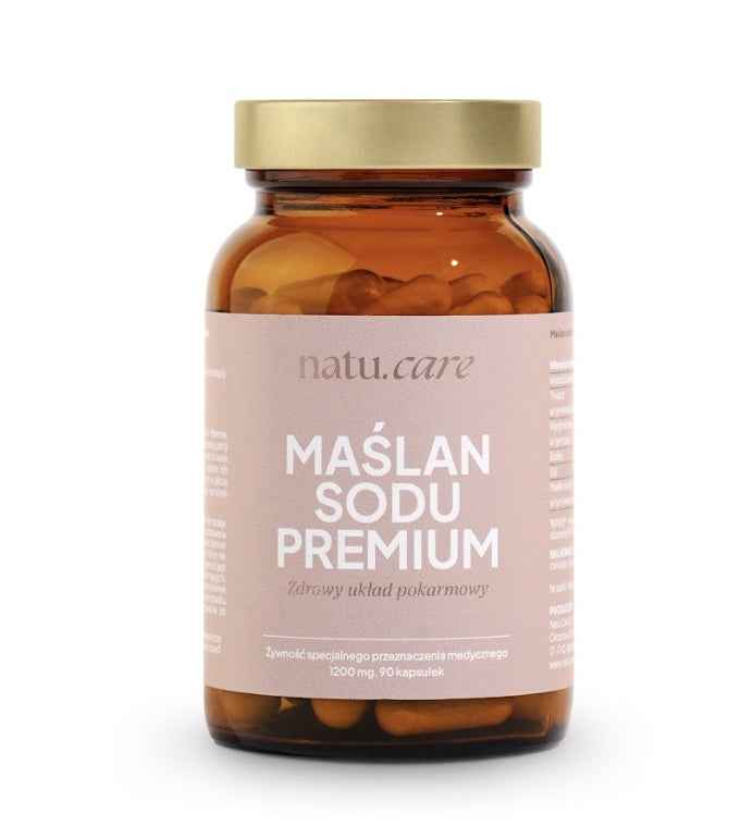 Maślan Sodu Natu Care 1200 mg 90 kaps – wsparcie jelit i mikrobioty