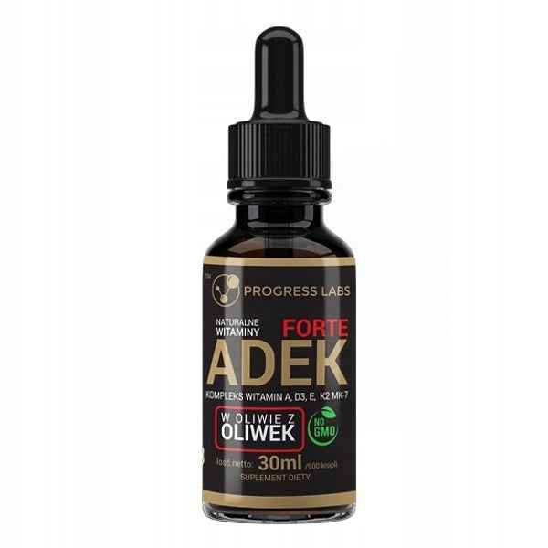 ADEK Progress Labs 30 ml – witaminy dla zdrowych kości i odporności
