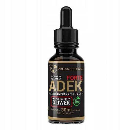 ADEK Progress Labs 30 ml – witaminy dla zdrowych kości i odporności
