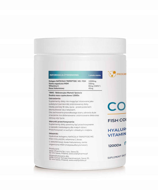 Kolagen morski Progress Labs 400 g – wsparcie stawów i skóry