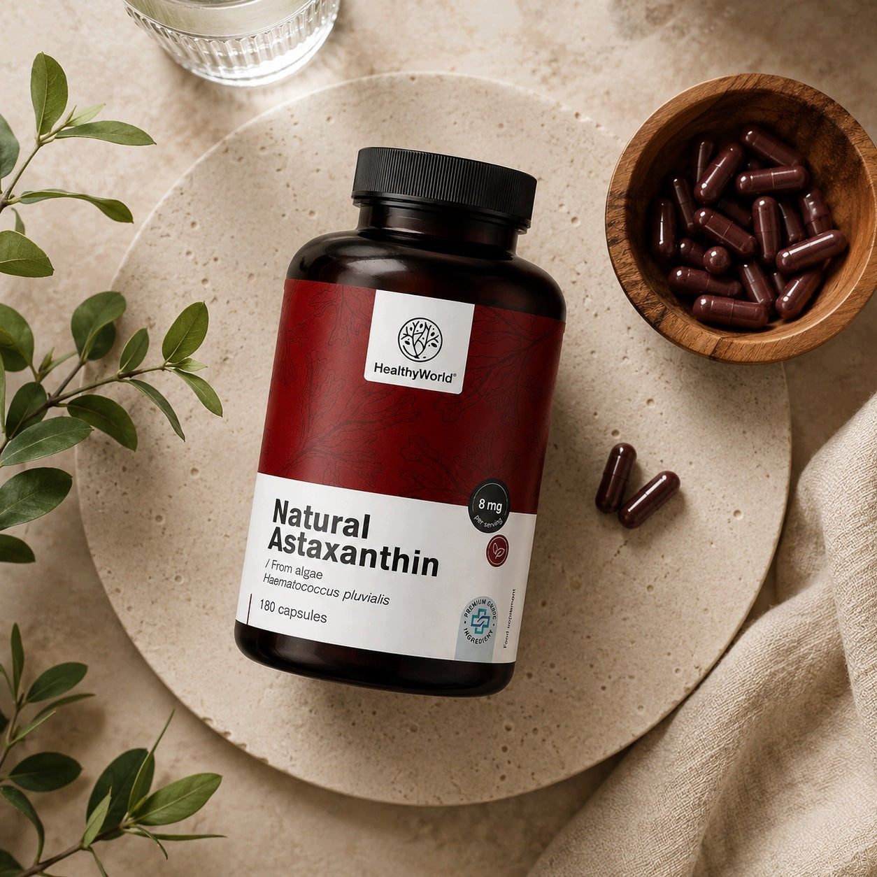 Healthy World Naturalna astaksantyna 180 kapsułek