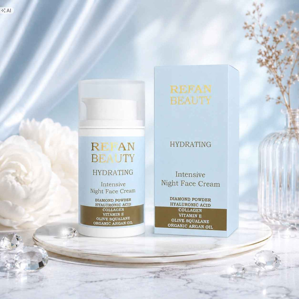 REFAN Krem do Twarzy na Noc HYDRATING 50 ml