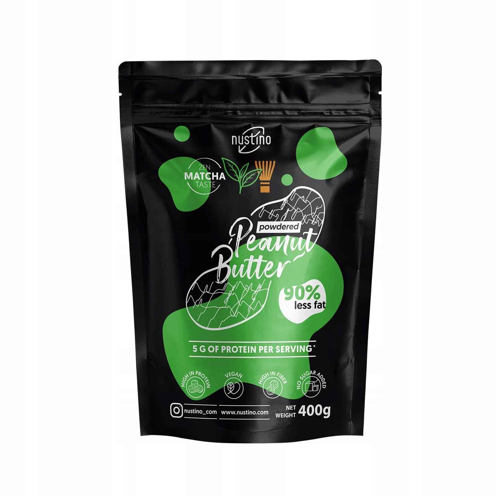 Nustino Masło Orzechowe w Proszku Matcha 400 g