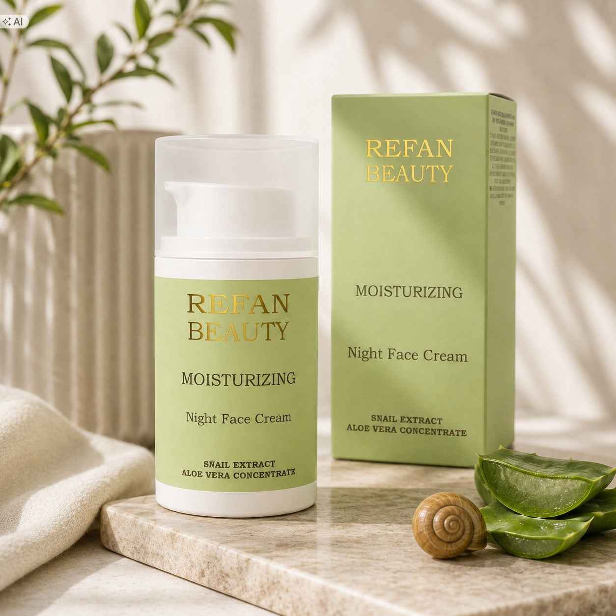REFAN Krem do Twarzy na Noc MOISTURIZING 50 ml