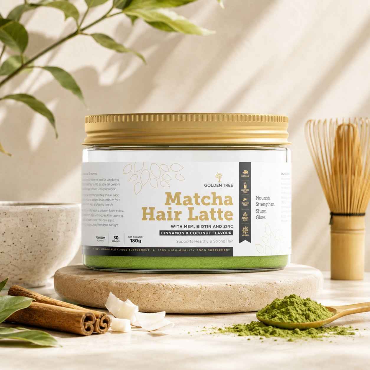 Golden Tree Matcha Hair Latte 180 g