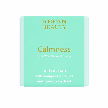 REFAN Mydło w kostce Calmness Cedr Pomarańcza  120 g