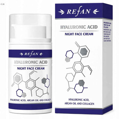 REFAN Krem do Twarzy na Noc HYALURONIC ACID 50 ml