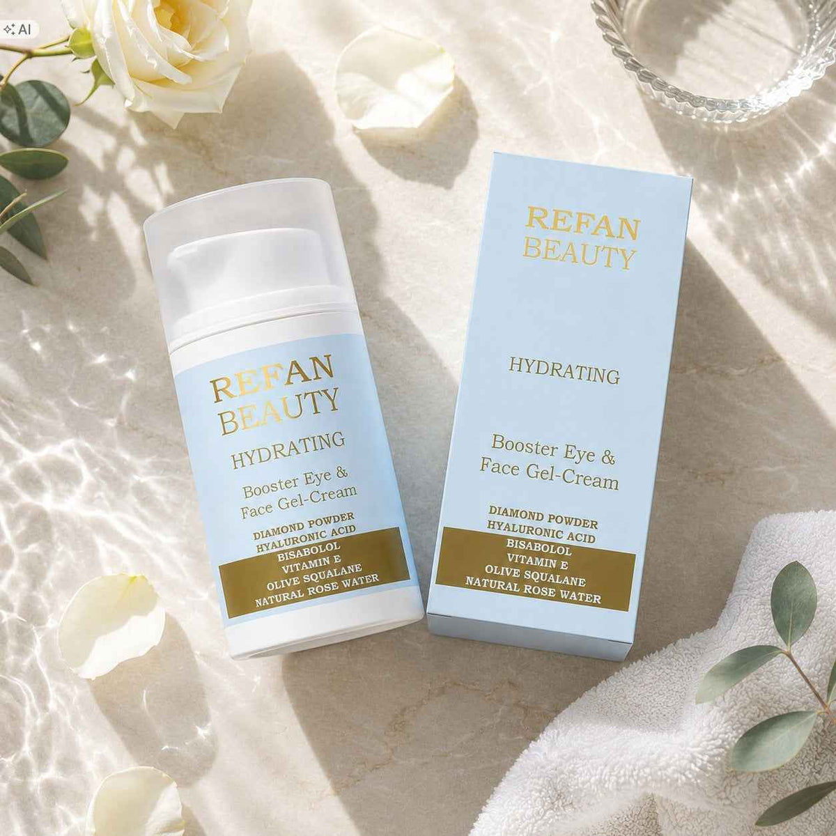 REFAN Booster Krem Żel pod Oczy i do Twarzy HYDRATING 50 ml