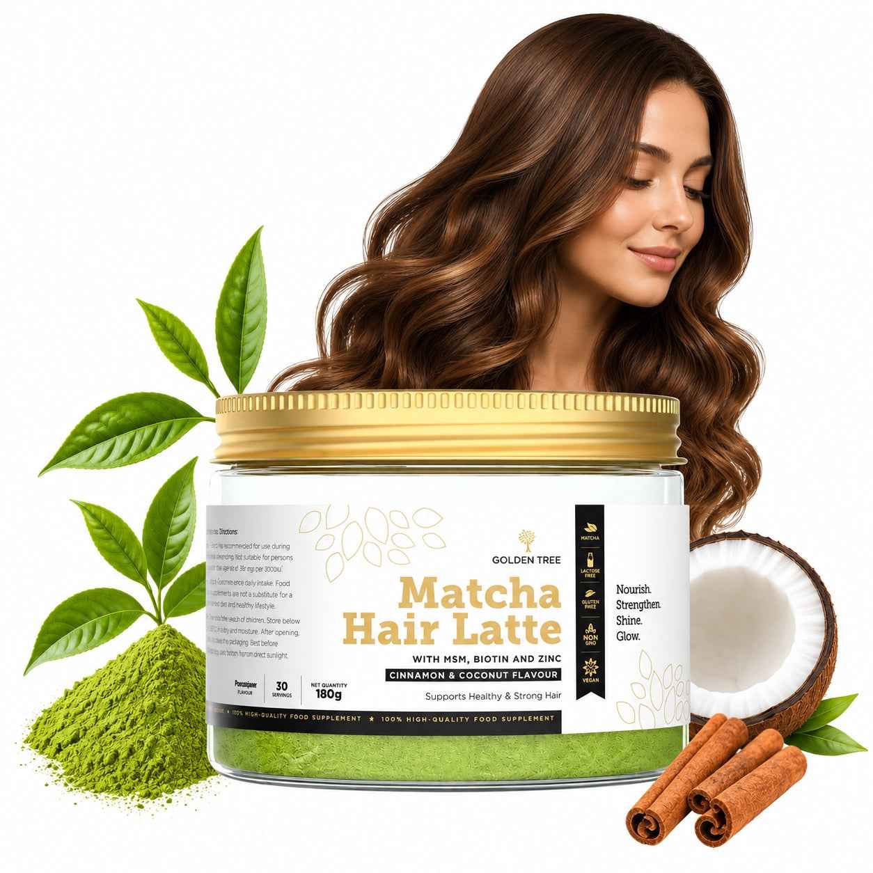 Golden Tree Matcha Hair Latte 180 g