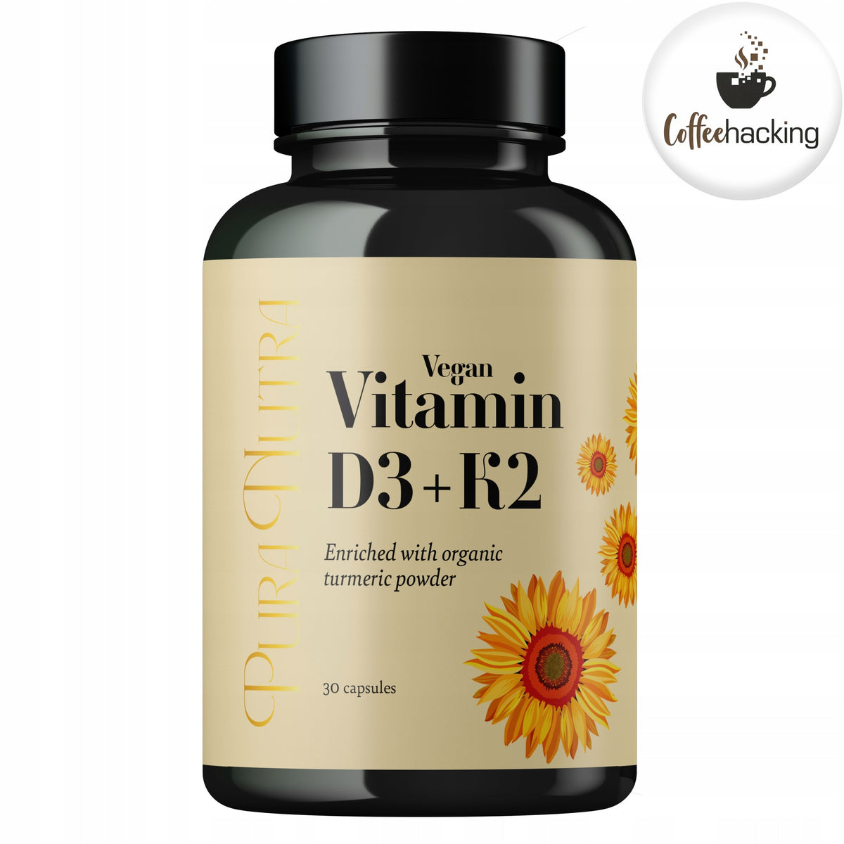 Pura Nutra Vegan Witamin D3+K2 30 kapsułek