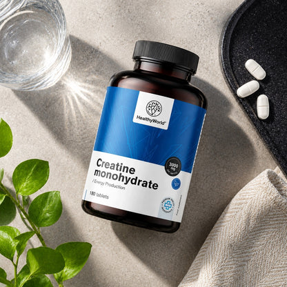 Healthy World Monohydrat kreatyny 3000 mg 180 tabletek