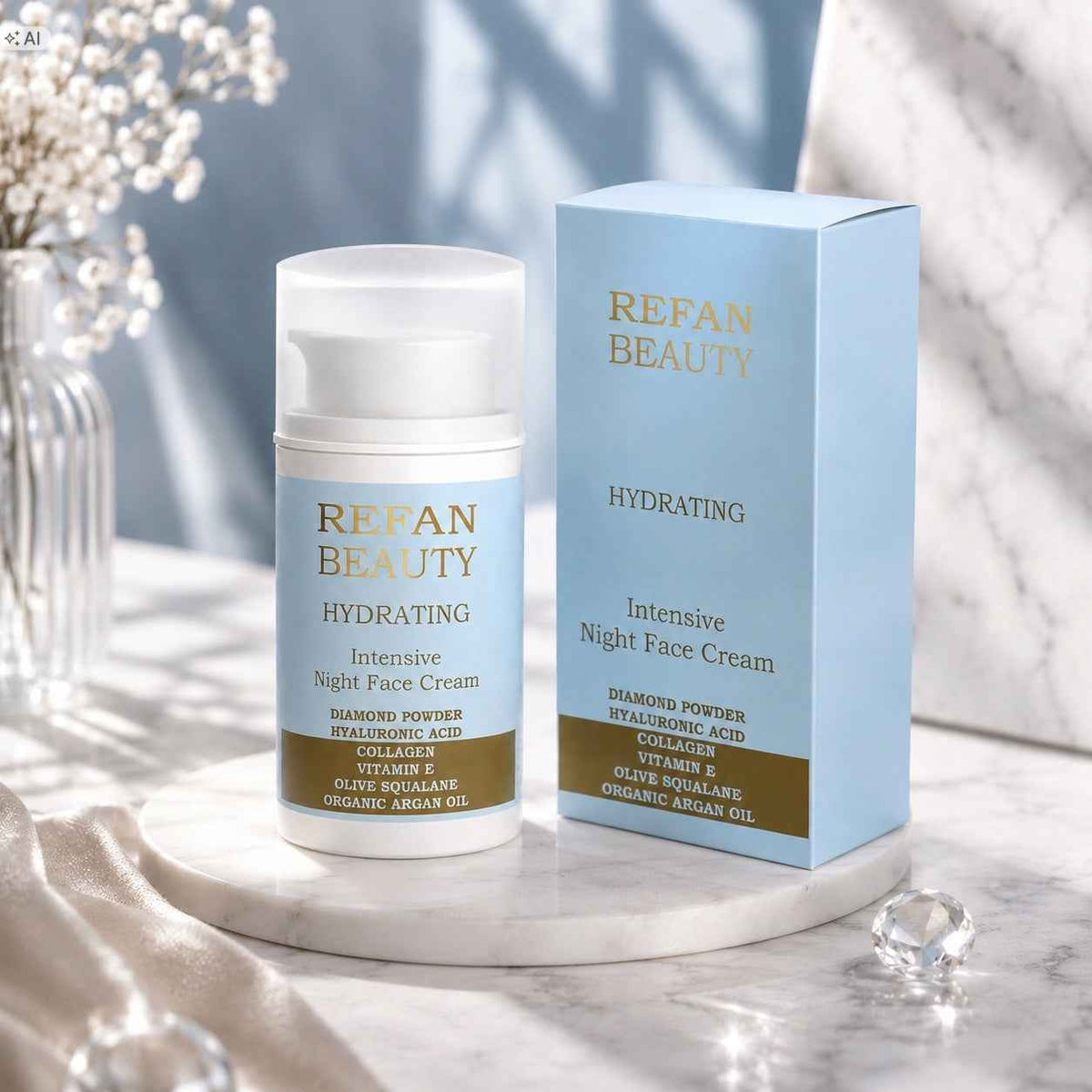 REFAN Krem do Twarzy na Noc HYDRATING 50 ml