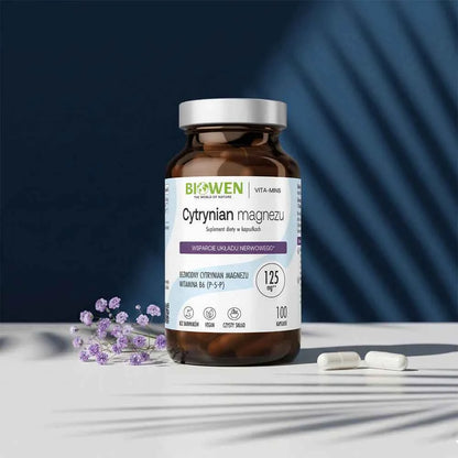 Biowen Cytrynian magnezu z B6 100 kaps.