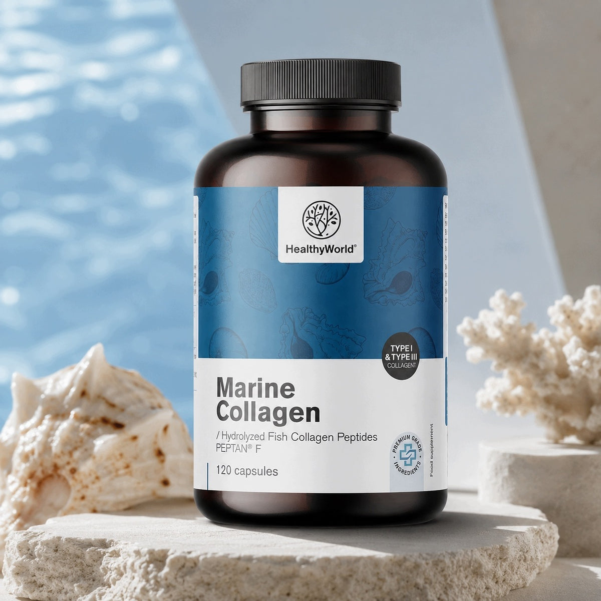 Healthy World Kolagen Morski 120 kapsułek