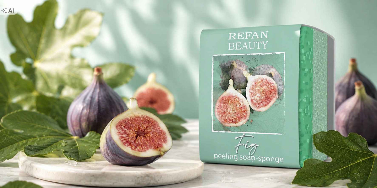 REFAN Gąbka-Mydło Figa 75 g