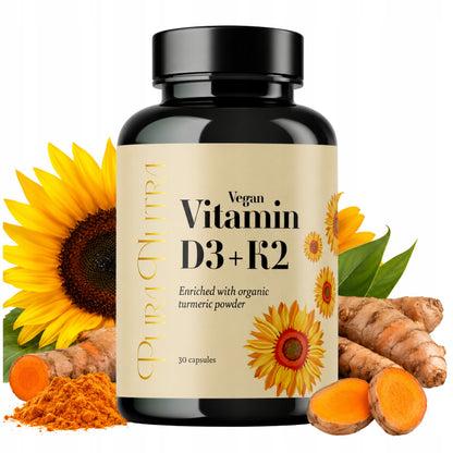 Pura Nutra Vegan Witamin D3+K2 30 kapsułek