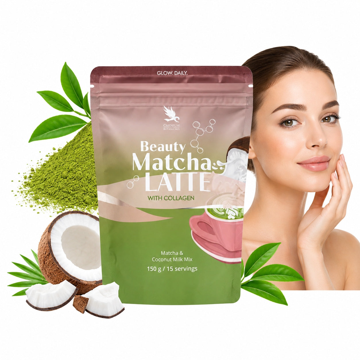Carnium Botanicals Beauty Matcha Latte 150 g