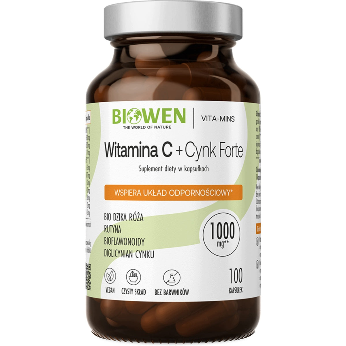Biowen Witamina C + Cynk Forte 100 kapsułek