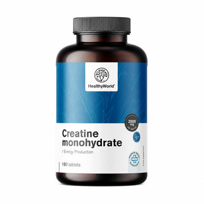 Healthy World Monohydrat kreatyny 3000 mg 180 tabletek