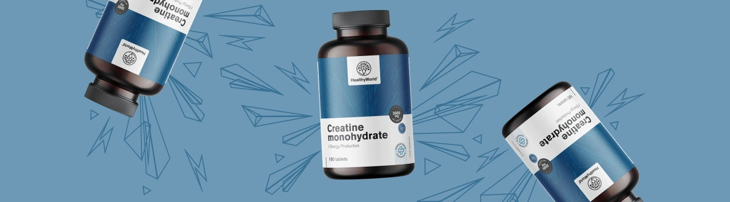 Healthy World Monohydrat kreatyny 3000 mg 180 tabletek