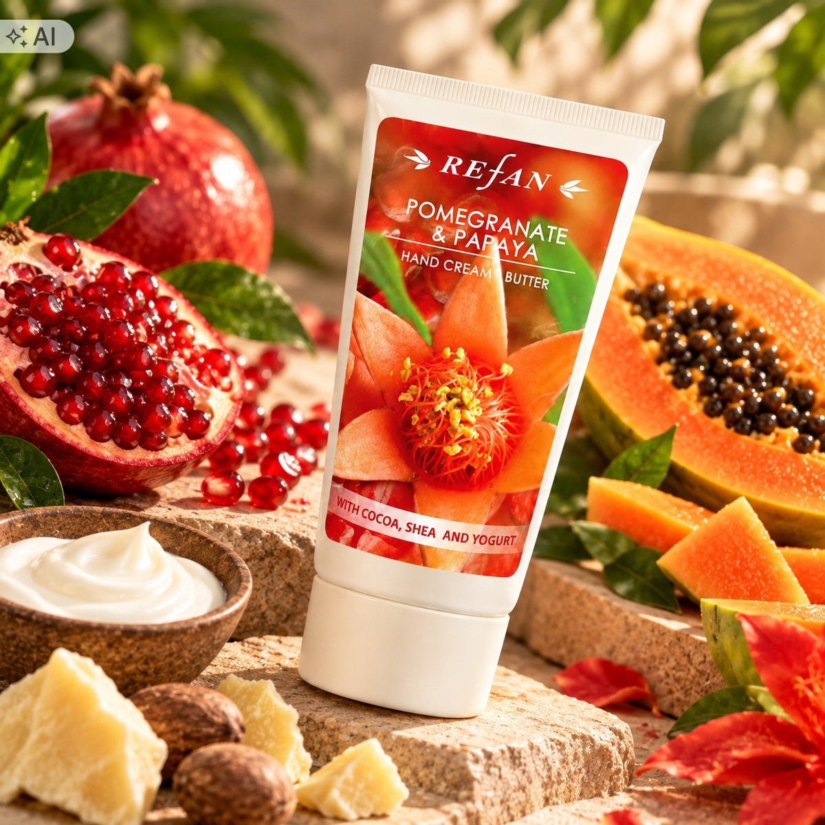 REFAN Krem do rąk Granat i Papaja 75 ml