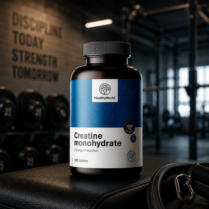 Healthy World Monohydrat kreatyny 3000 mg 180 tabletek