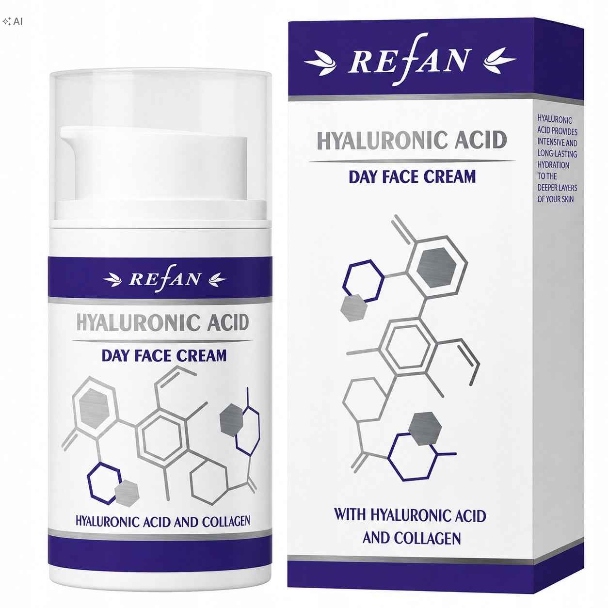REFAN Krem do Twarzy na Dzień HYALURONIC ACID 50 ml