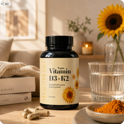 Pura Nutra Vegan Witamin D3+K2 30 kapsułek